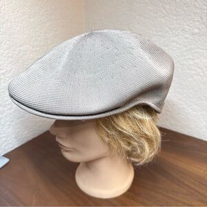 Kangol Men’s Tropic 504 Ventair Hat Cap Beige Flat Ivy Beret Knit Sz M Casual